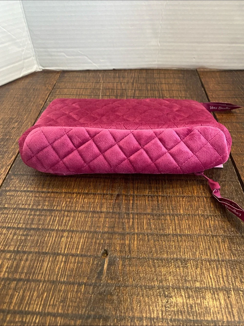 Vera Bradley Majestic Magenta Quilted Compact Organizer Breast Cancer Awareness